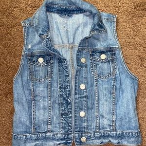 🌷Distressed Aeropostale Denim Vest